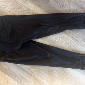 Victoria's Secret Black Capris with Cutout Hem Accents
